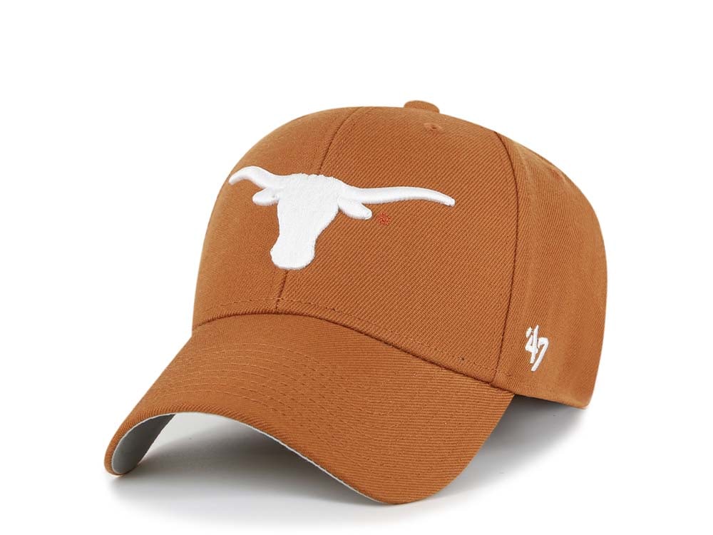 47Brand Texas Longhorns Burnt Orange Wool MVP Strapback Cap