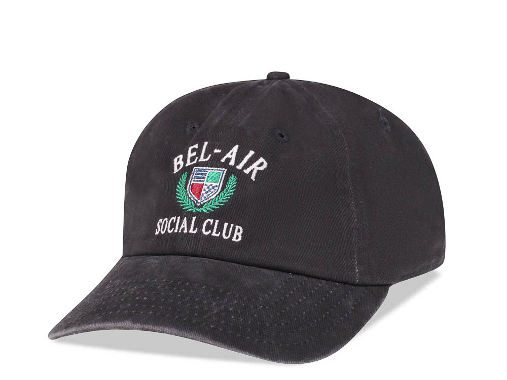 American Needle Bel Air Social Club Black Vintage Casual Strapback Hat