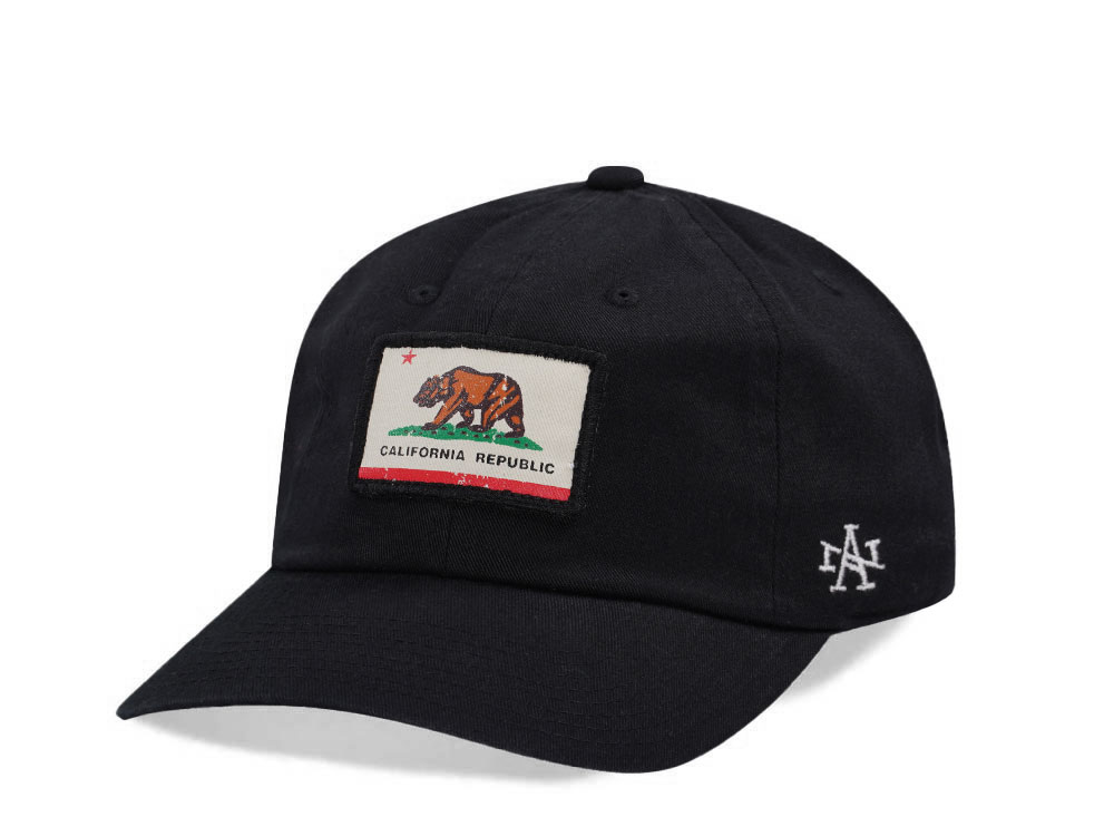 American Needle California Ballpark Black Strapback Hat