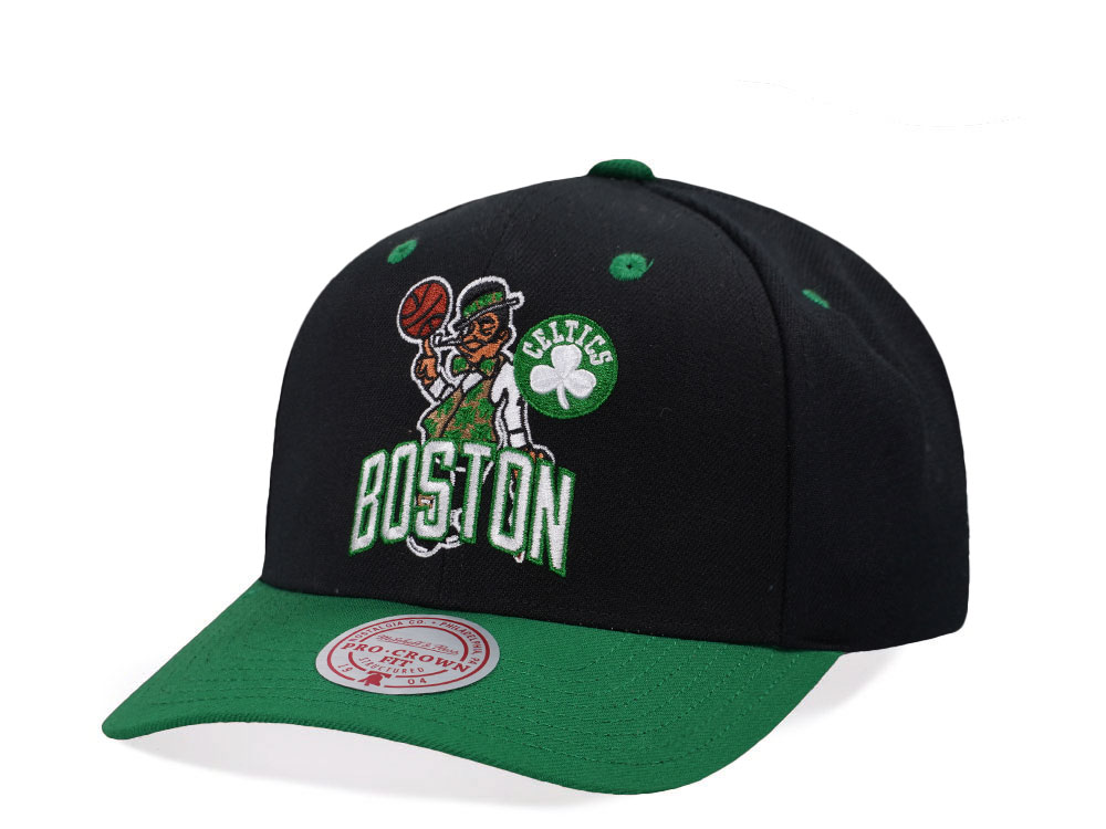 Mitchell & Ness Boston Celtics Two Tone Pro Crown Fit Snapback Cap