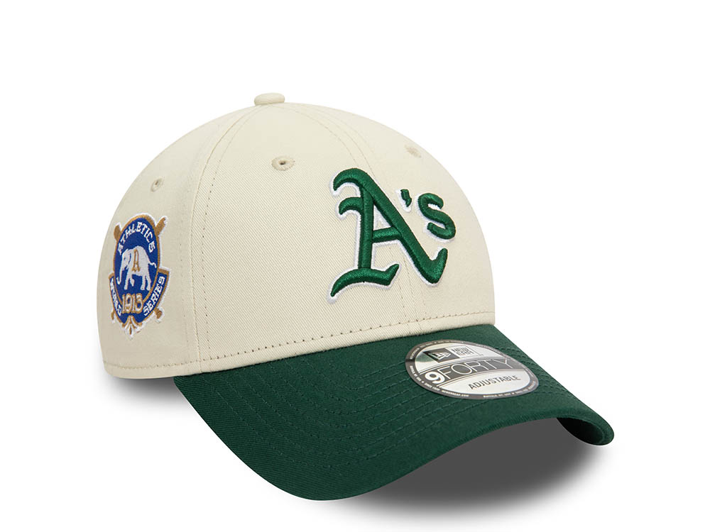 New Era Oakland Athletics World Series 1915 Chrome Two Tone 9Forty Strapback Hat