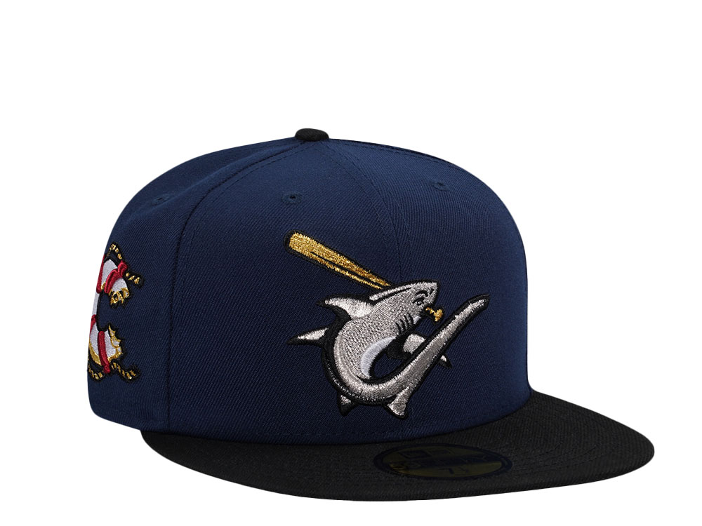 New Era Clearwater Threshers Navy Metallic Two Tone Edition 59Fifty Fitted Cap