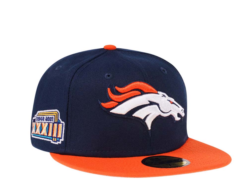 New Era Denver Broncos Super Bowl XXXIII Two Tone Edition 59Fifty Fitted Cap TOPPERZSTORE.CO.UK