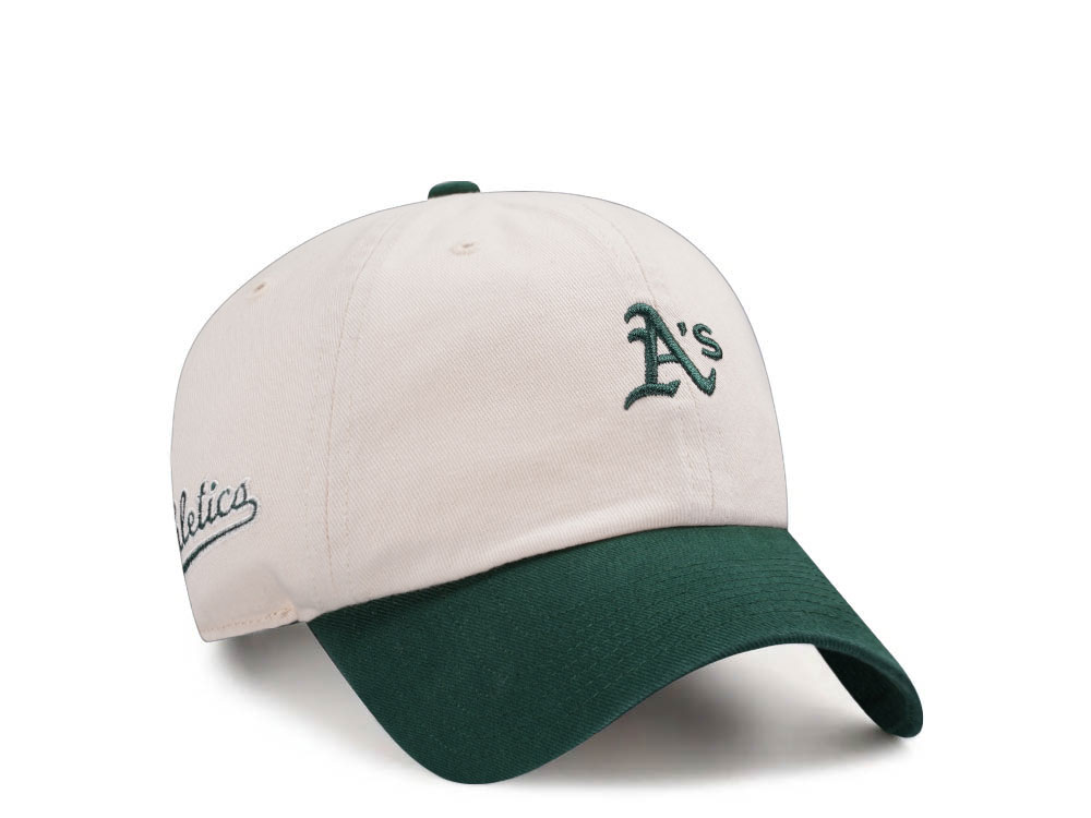 47Brand Oakland Athletics Natural Base Runner Clean up Snapback Cap