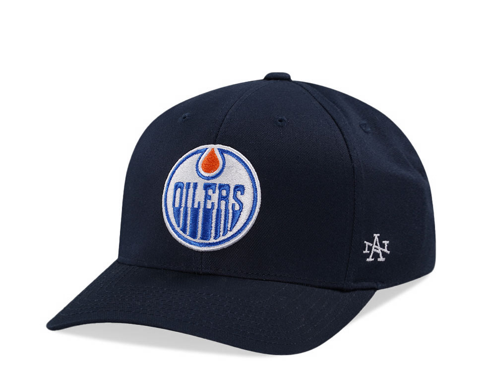 American Needle Edmonton Oilers Arena Navy Strapback Hat