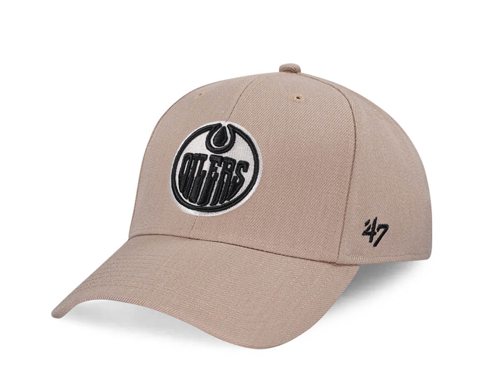 47Brand Edmonton Oilers Vintage Khaki MVP Snapback Hat