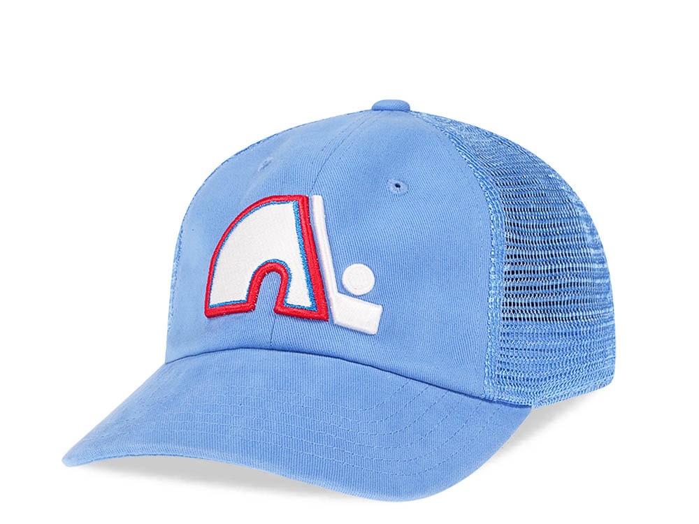 American Needle Quebec Nordiques Blue Trucker Strapback Hat