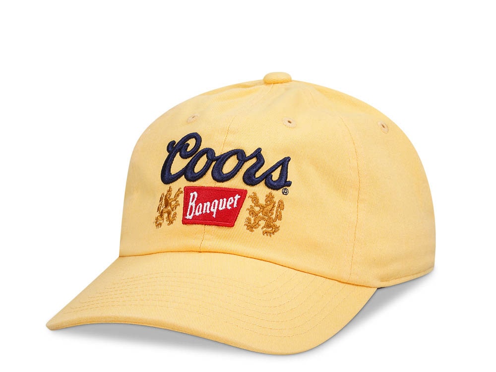 American Needle Miller Coors Ballpark Yellow Strapback Hat