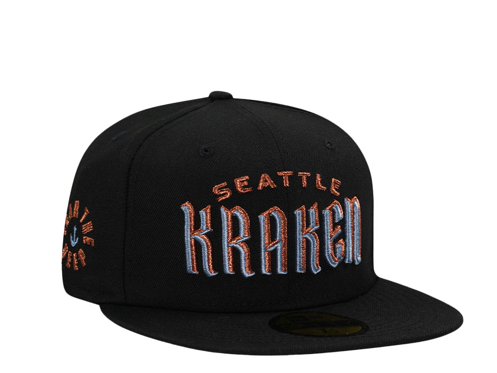 New Era Seattle Kraken Fear the Deep Metallic Prime Edition 59Fifty Fitted Cap