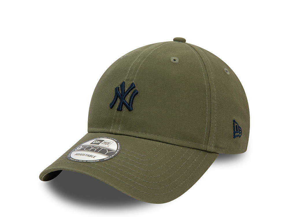 New Era New York Yankees Washed Olive 9Forty Strapback Hat