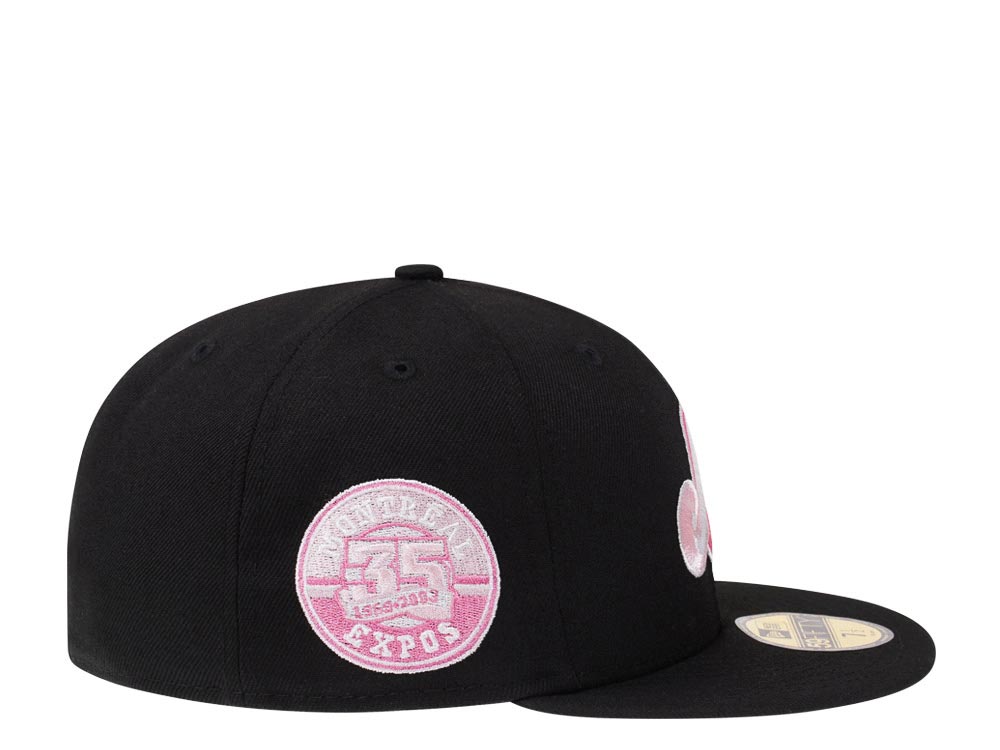 Topperz New Era 7 5/8 Montreal Expos Cap Hat hotsell Black/Pink UV Not Hatclub Myfitteds