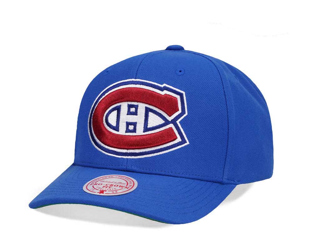 Mitchell & Ness Montreal Canadiens Team Ground 2.0 Pro Blue Snapback Cap