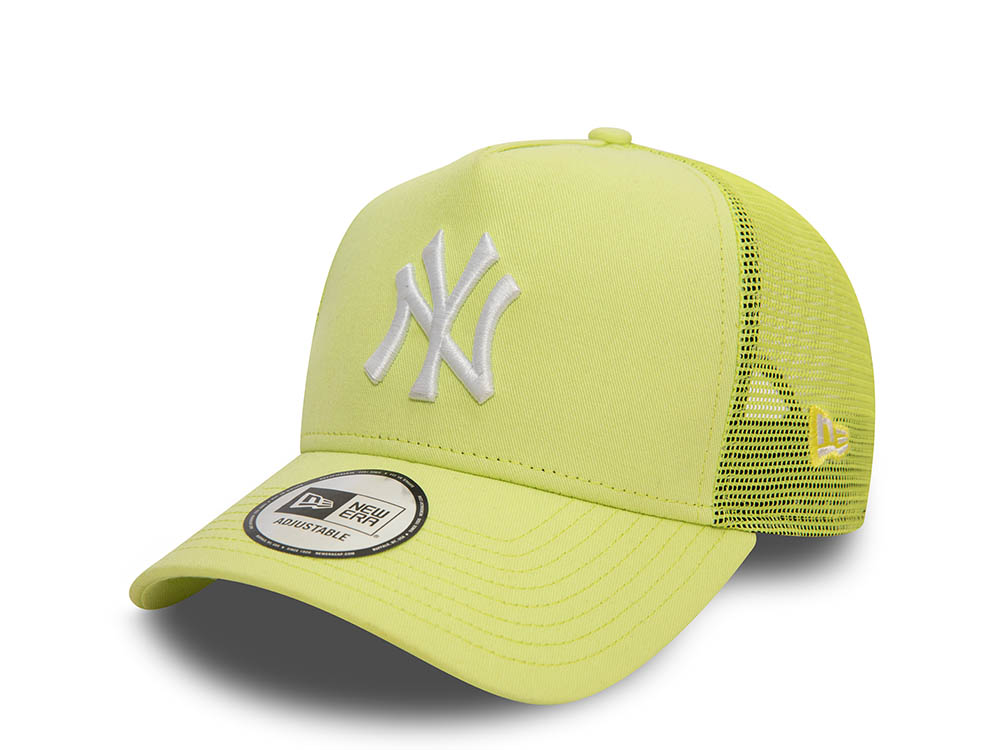 New Era New York Yankees League Yellow Trucker A Frame Snapback Hat