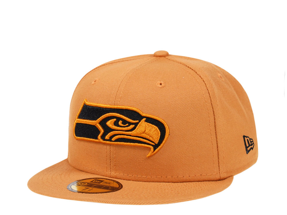 New Era Seattle Seahawks Panama Tan Edition 59Fifty Fitted Cap TOPPERZSTORE.CO.UK