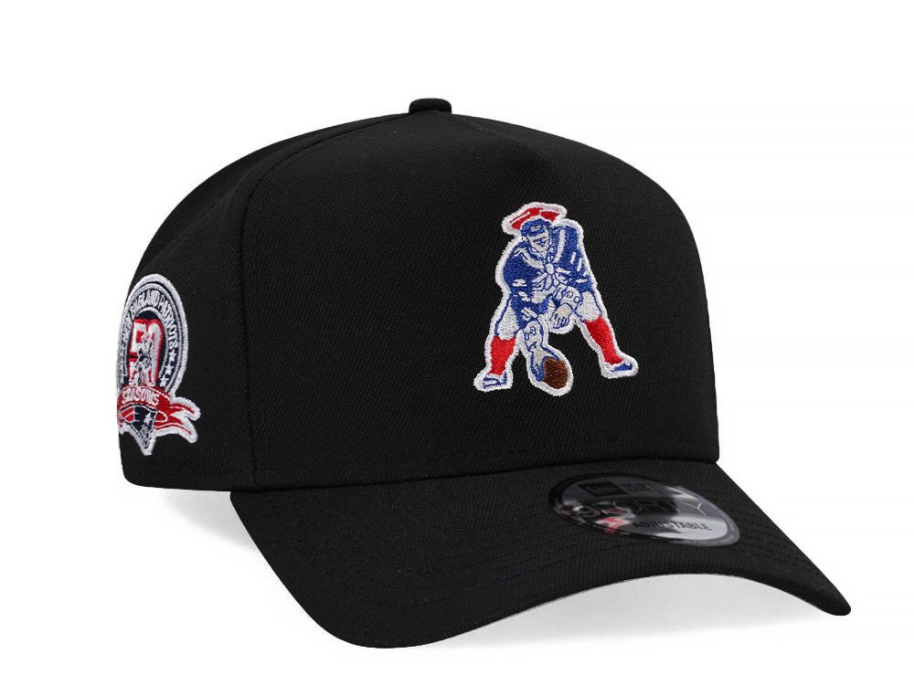 New Era New England Patriots 50th Anniversary Prime Edition 9Forty A Frame Snapback Cap