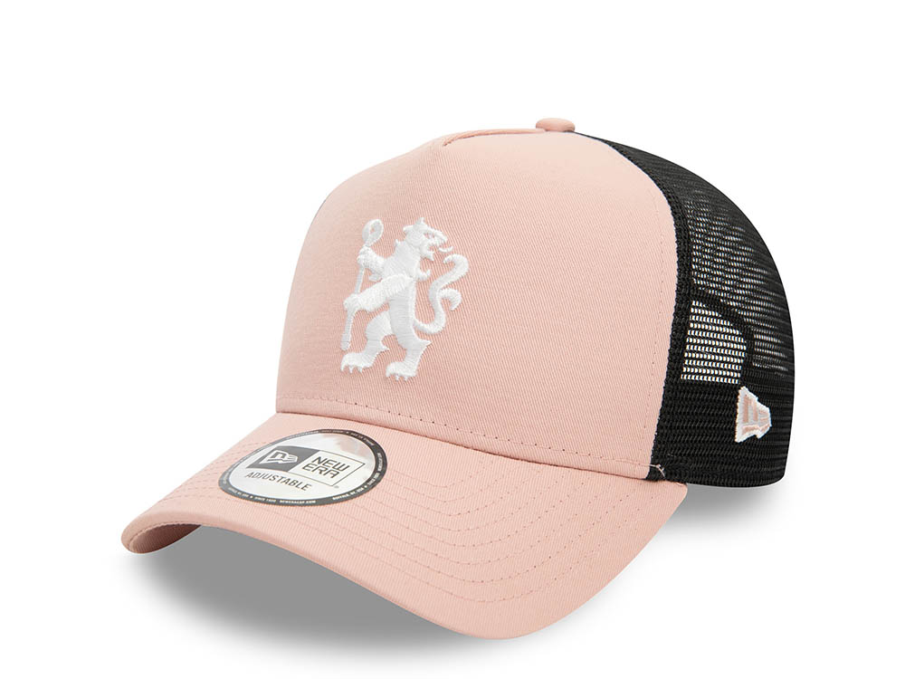 New Era FC Chelsea Pink A Frame Trucker Snapback Hat