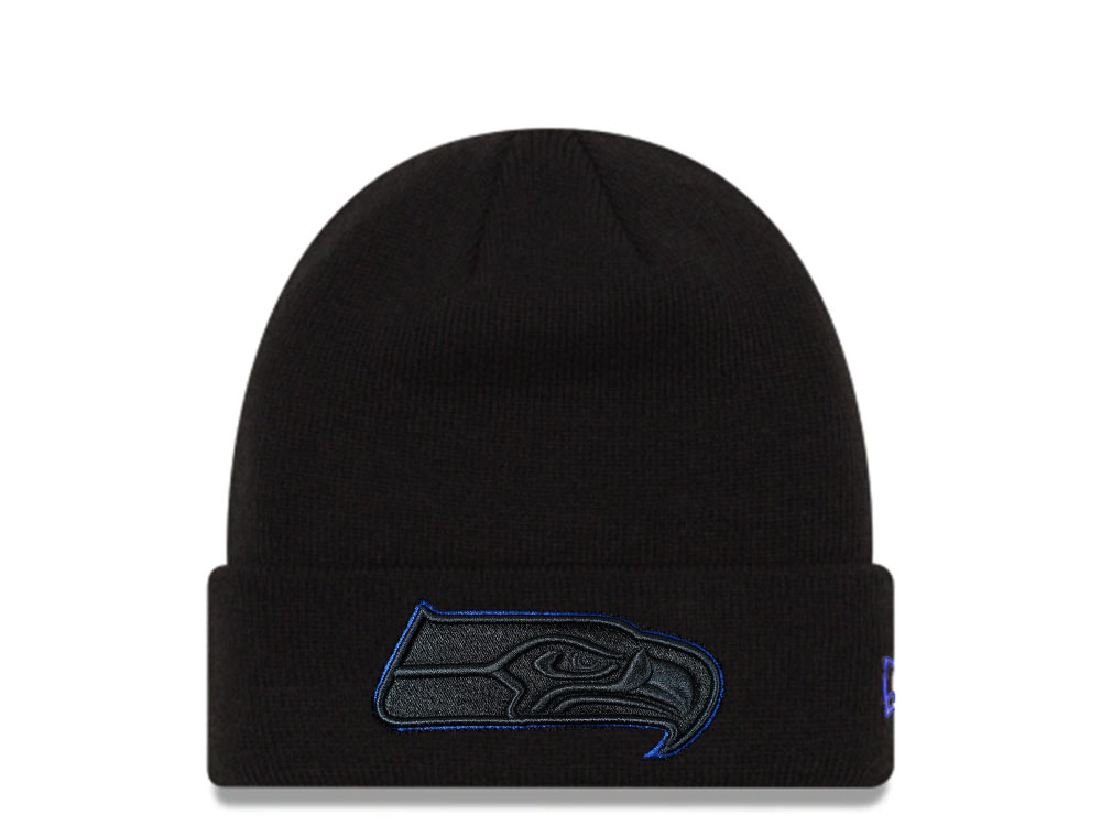 New Era Seattle Seahawks Blue Action Logo Knit