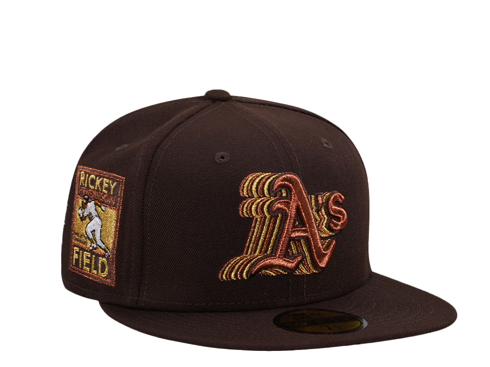 New Era Oakland Athletics Rickey Henderson Field Burnt Prime Edition 59Fifty Fitted Hat