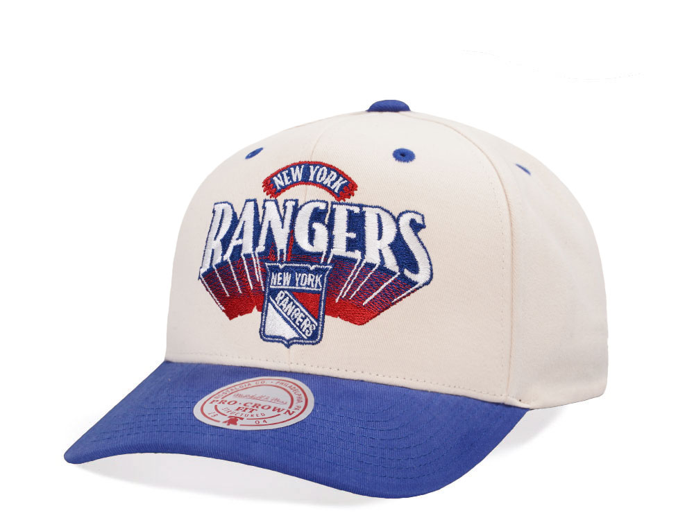 Mitchell & Ness New York Rangers Horizon Two Tone Pro Crown Fit Snapback Cap