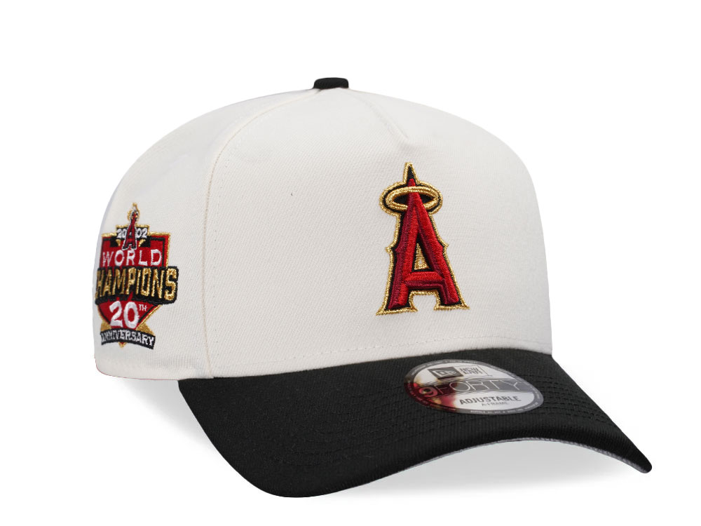 New Era Anaheim Angels 20th Anniversary Chrome Gold Two Tone 9Forty A Frame Snapback Hat