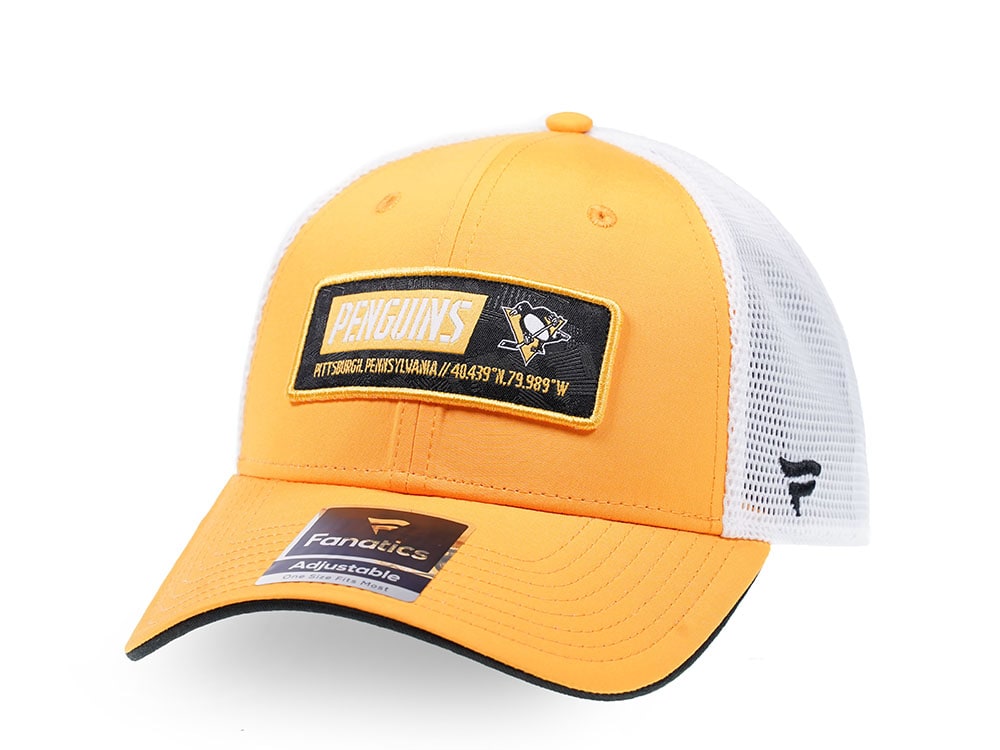 Penguins trucker hat deals