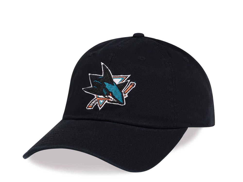 American Needle San Jose Sharks Black Casual Strapback Cap