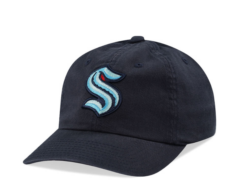 American Needle Seattle Kraken Ballpark Navy Strapback Hat