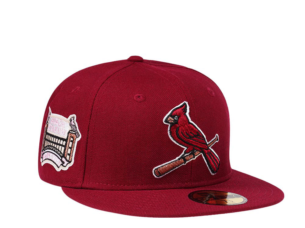 New Era St. Louis Cardinals Bush Stadium Smooth Red and Pink Edition 59Fifty Fitted Cap