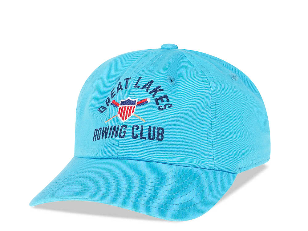 American Needle Great Lakes Rowing Club Teal Vintage Casual Strapback Hat