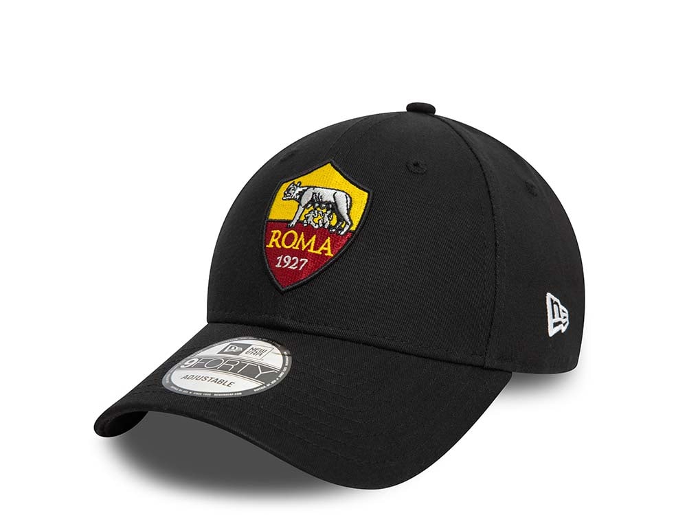 New Era AS Roma Black 9Forty Strapback Hat