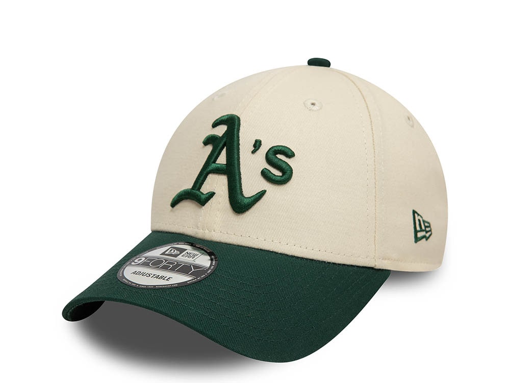 New Era Oakland Athletics Colour Block Two Tone 9Forty Strapback Cap