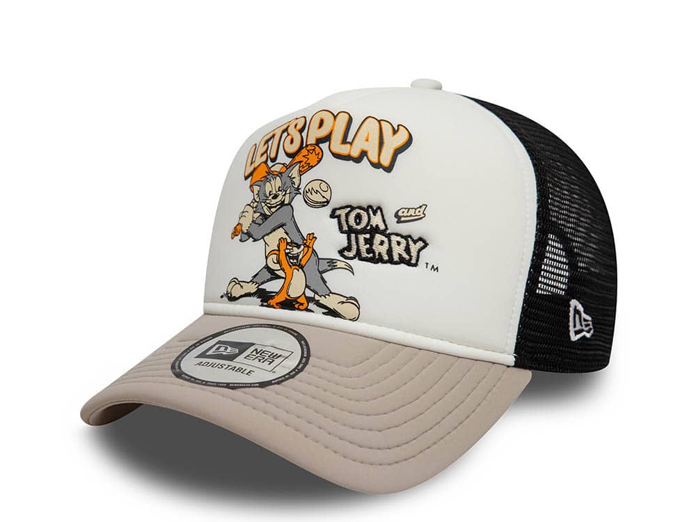 New Era Tom And Jerry Tom And Jerry Let's Play 9Forty A Frame Trucker Snapback Cap