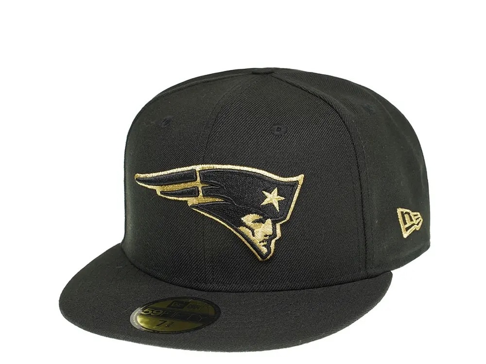 New Era New England Patriots All About Black and Gold 59Fifty Fitted Cap-758