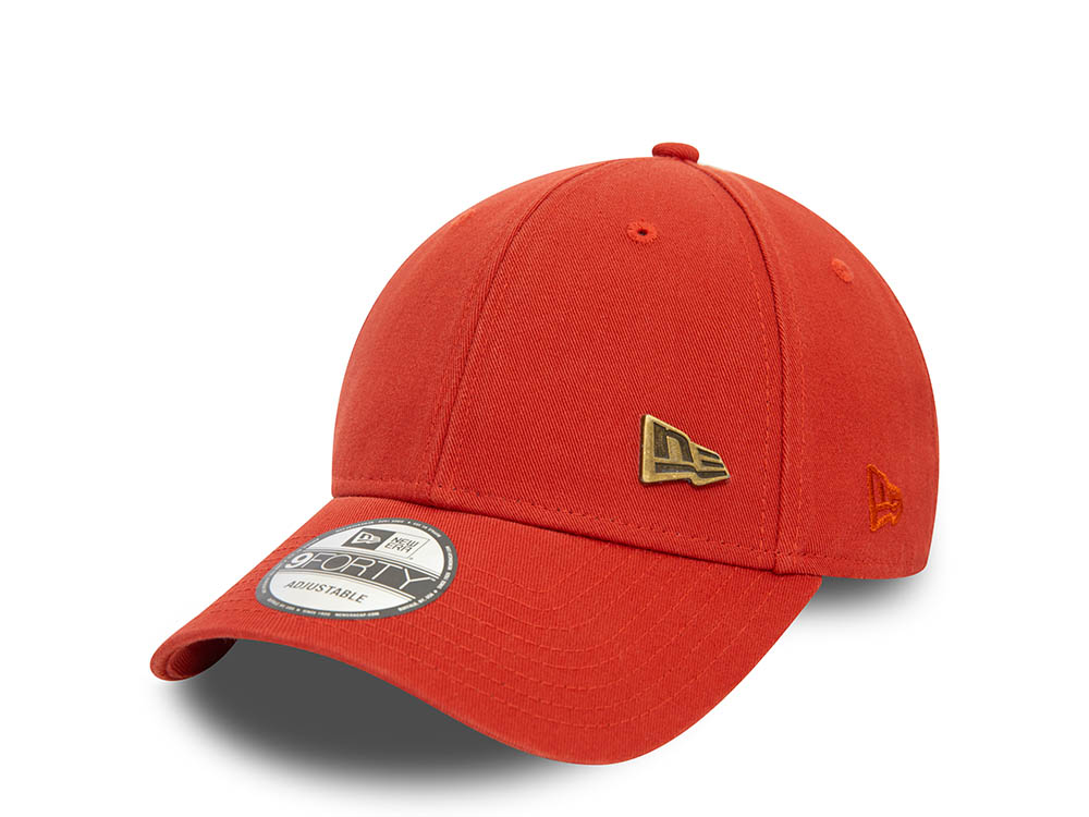 New Era Logo Red 9Forty Strapback Hat