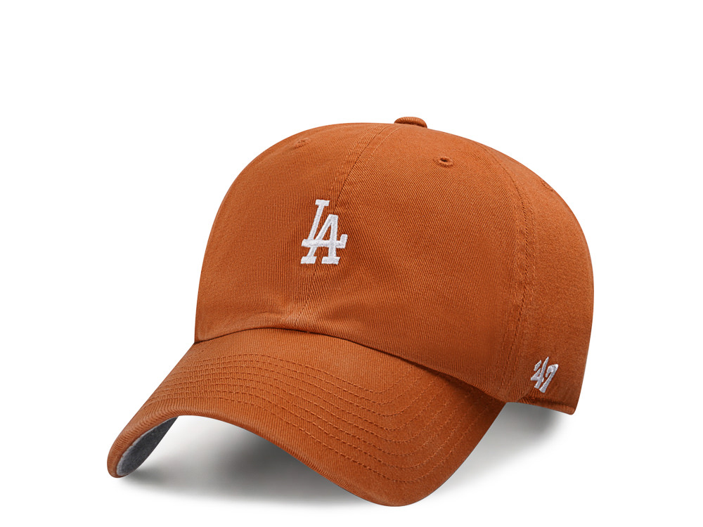 47Brand Los Angeles Dodgers Burnt Orange Base Runner Clean up Strapback Hat TOPPERZSTORE.CO.UK