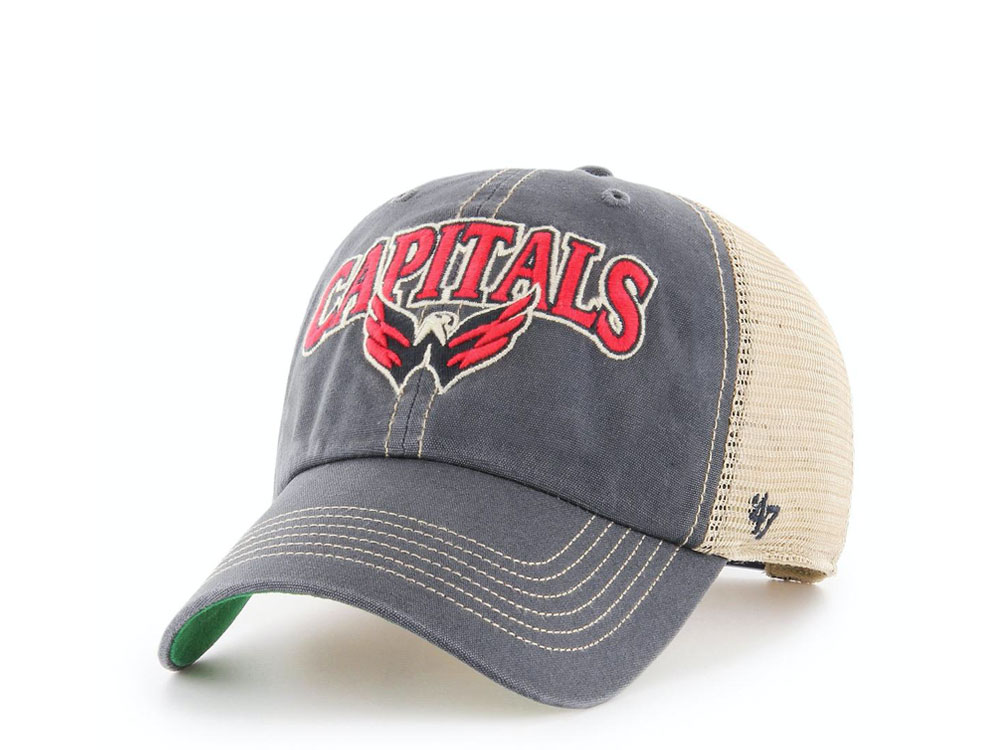 47Brand Washington Capitals Tuscaloosa Clean Up Trucker Snapback Cap