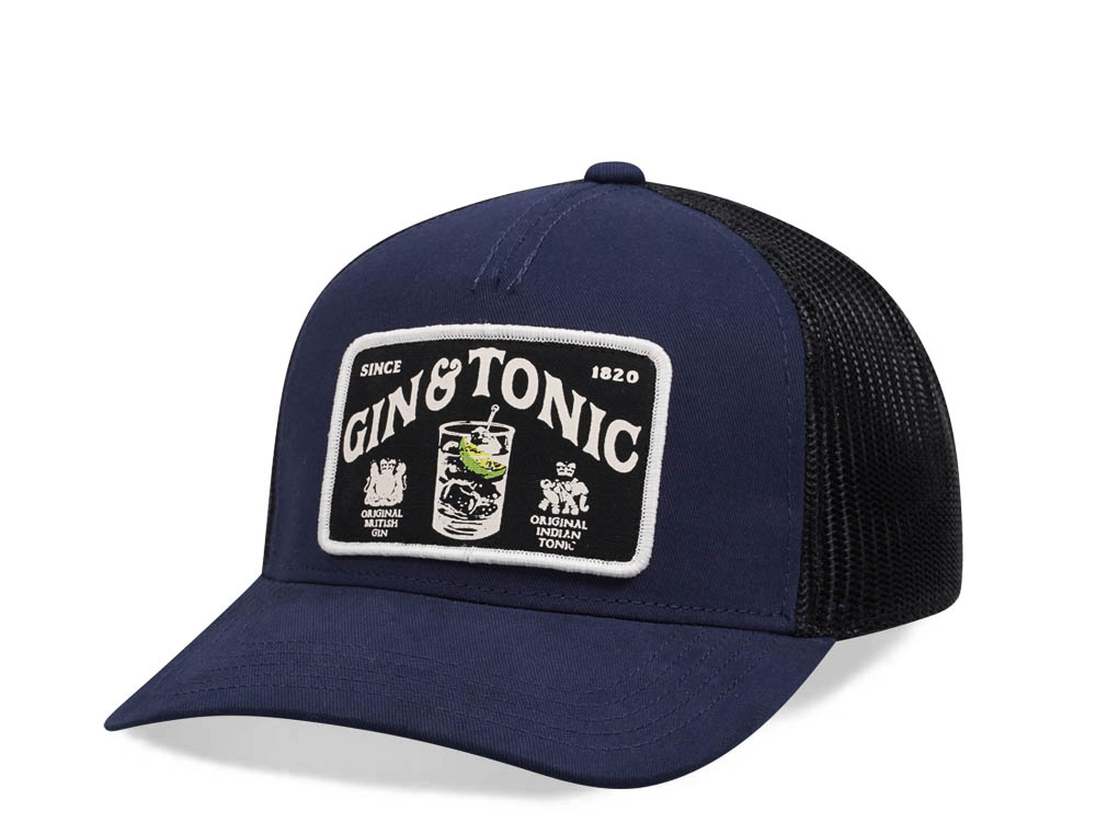 American Needle Gin Tonic Archive Valin Navy Trucker Snapback Hat