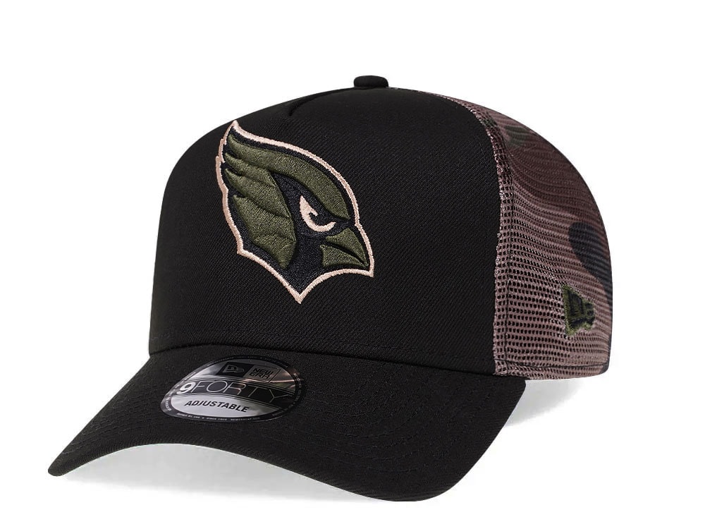 New Era Arizona Cardinals Camo 9Forty A Frame Trucker Snapback Cap