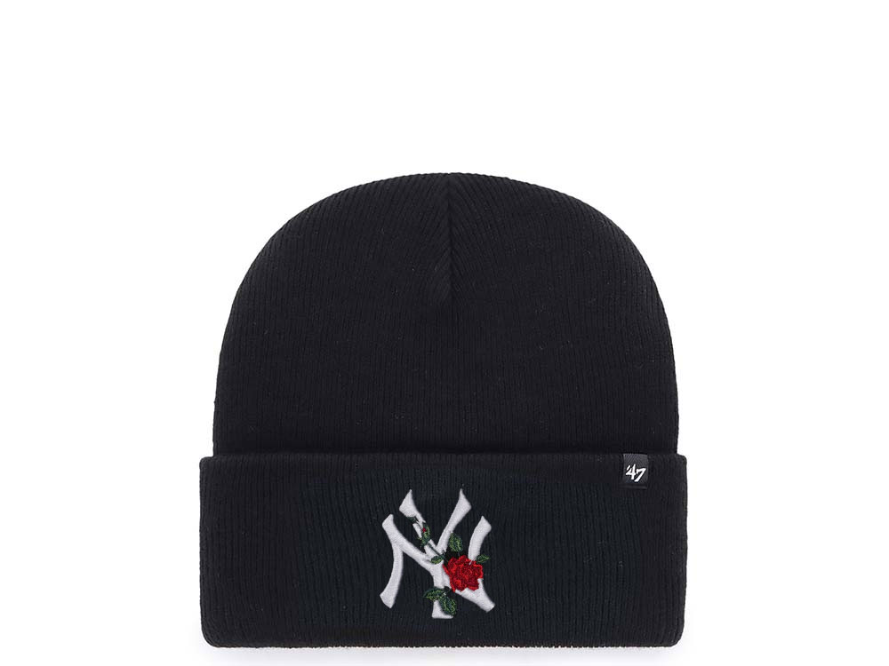 47Brand New York Yankees Black Thorn Knit