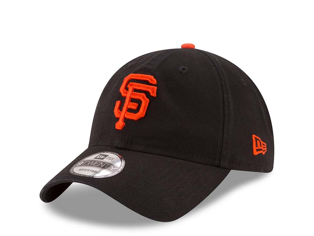 New Era San Francisco Giants Black Core Classic 9Twenty Strapback Cap