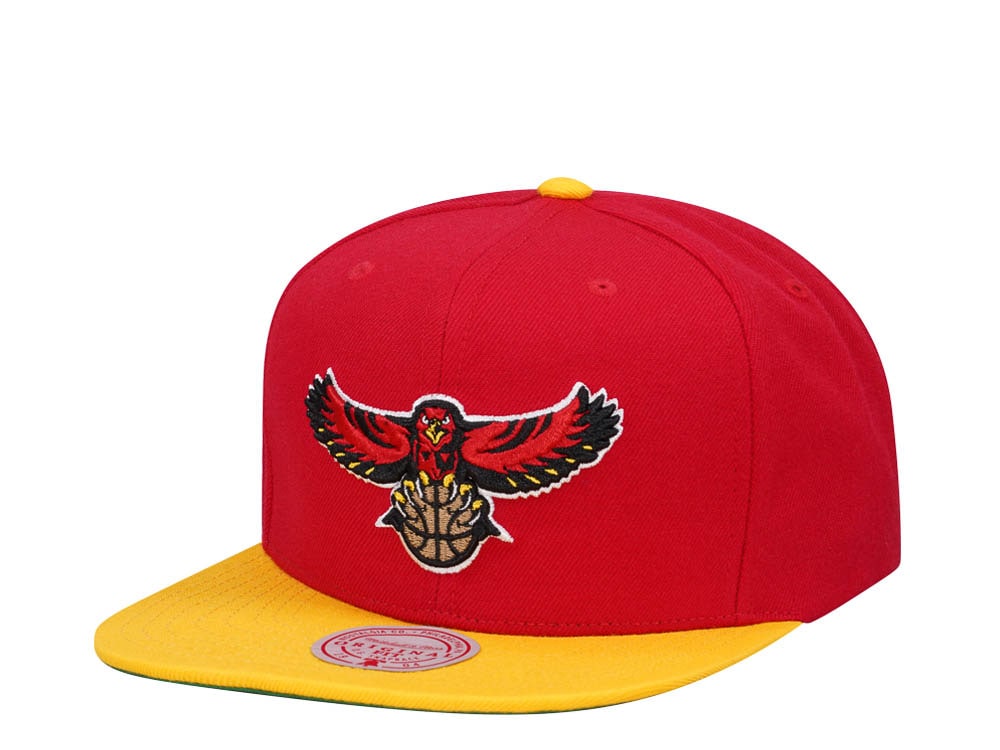 Mitchell & Ness Atlanta Hawks Team Two Tone 2.0 Red Snapback Cap