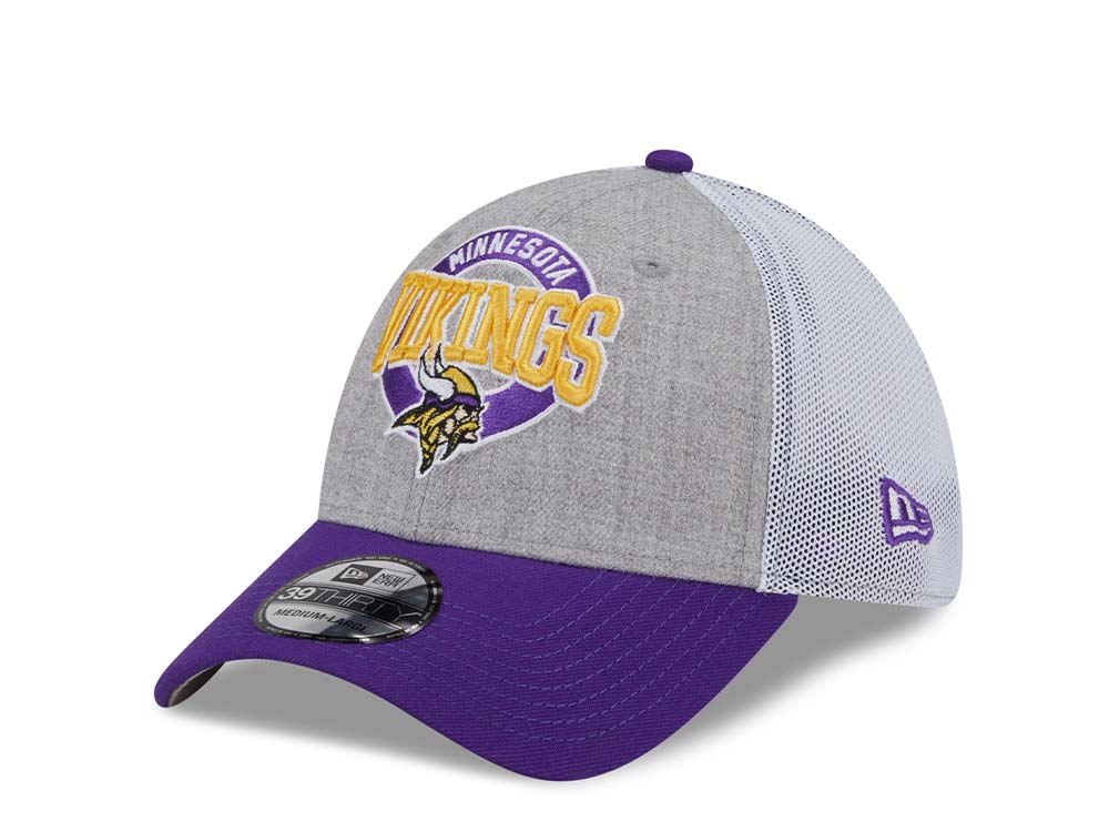 New Era Minnesota Vikings Heather E3 Two Tone Edition 39Thirty Stretch Cap