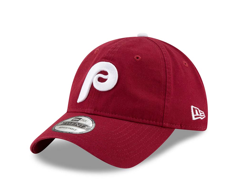 New Era Philadelphia Phillies Maroon Core Classic 9Twenty Strapback Cap