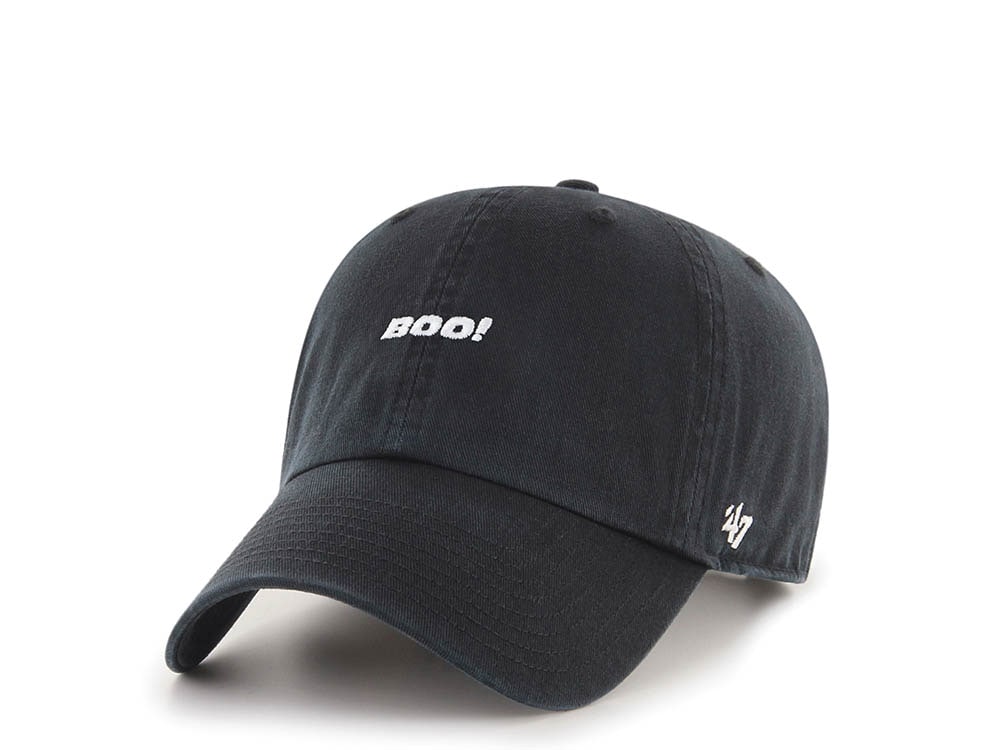 47Brand Boo Holiday Black Base Runner Clean Up Strapback Hat