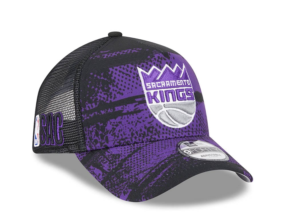 New Era Sacramento Kings NBA Tip Off 2024 Trucker 9Forty A Frame Snapback Cap