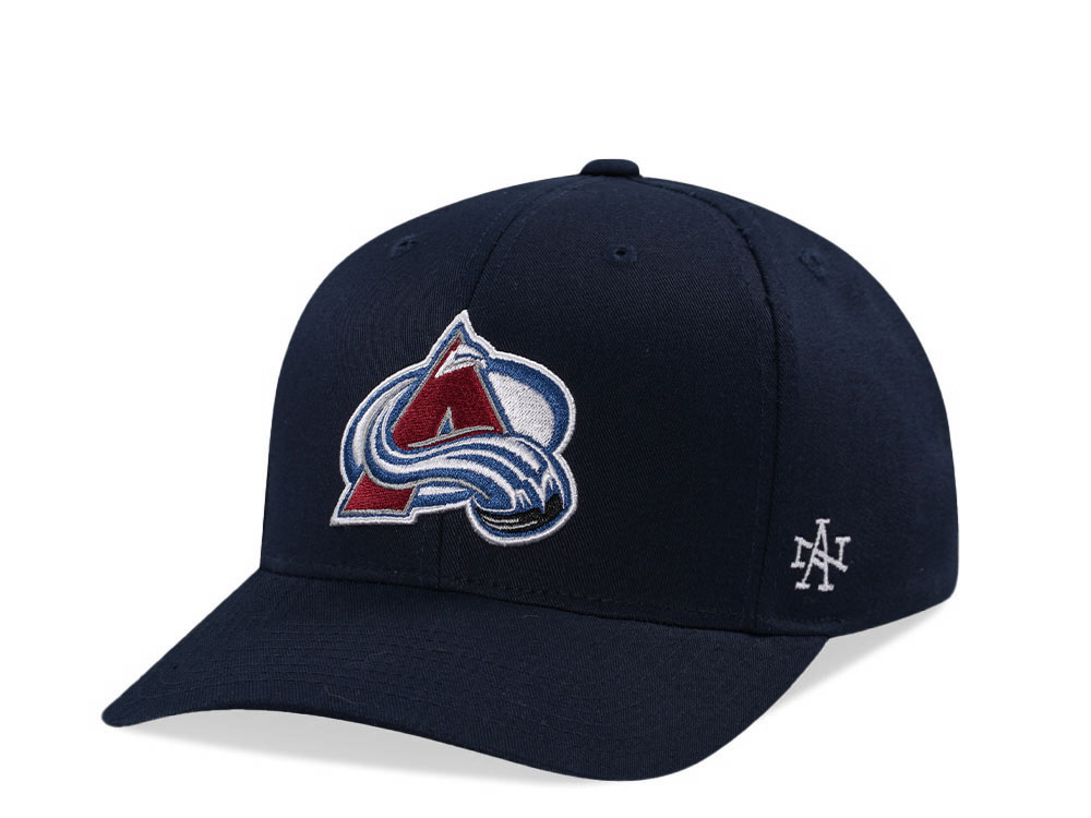 American Needle Colorado Avalanche Arena Navy Strapback Hat