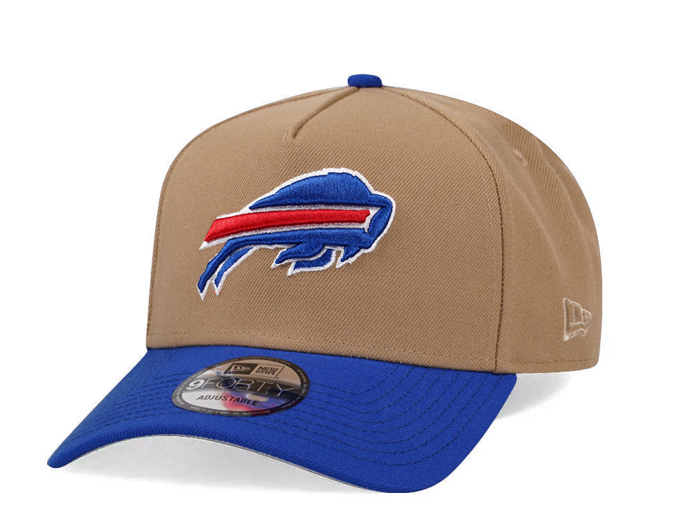 New Era Buffalo Bills Khaki Two Tone Edition 9Forty A Frame Snapback Cap