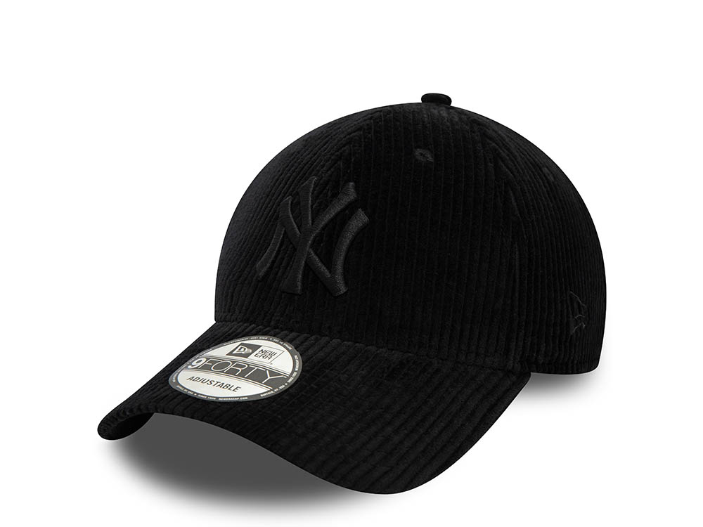 New Era New York Yankees Black Cord 9Forty Strapback Hat