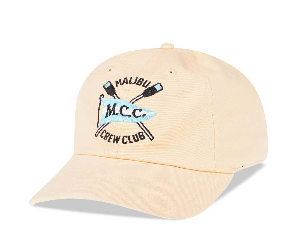 American Needle Malibu Crew Club Yellow Vintage Casual Strapback Hat