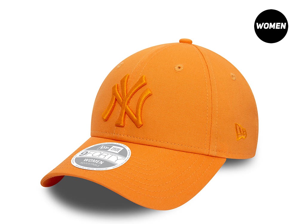 New Era New York Yankees League Pure Orange Womens 9Forty Snapback Hat